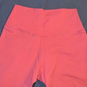 Pink High-Waisted Leggings